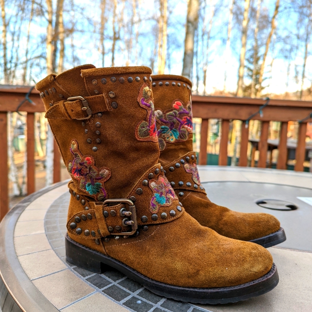 Frye Nat Engineer Boots 7.5